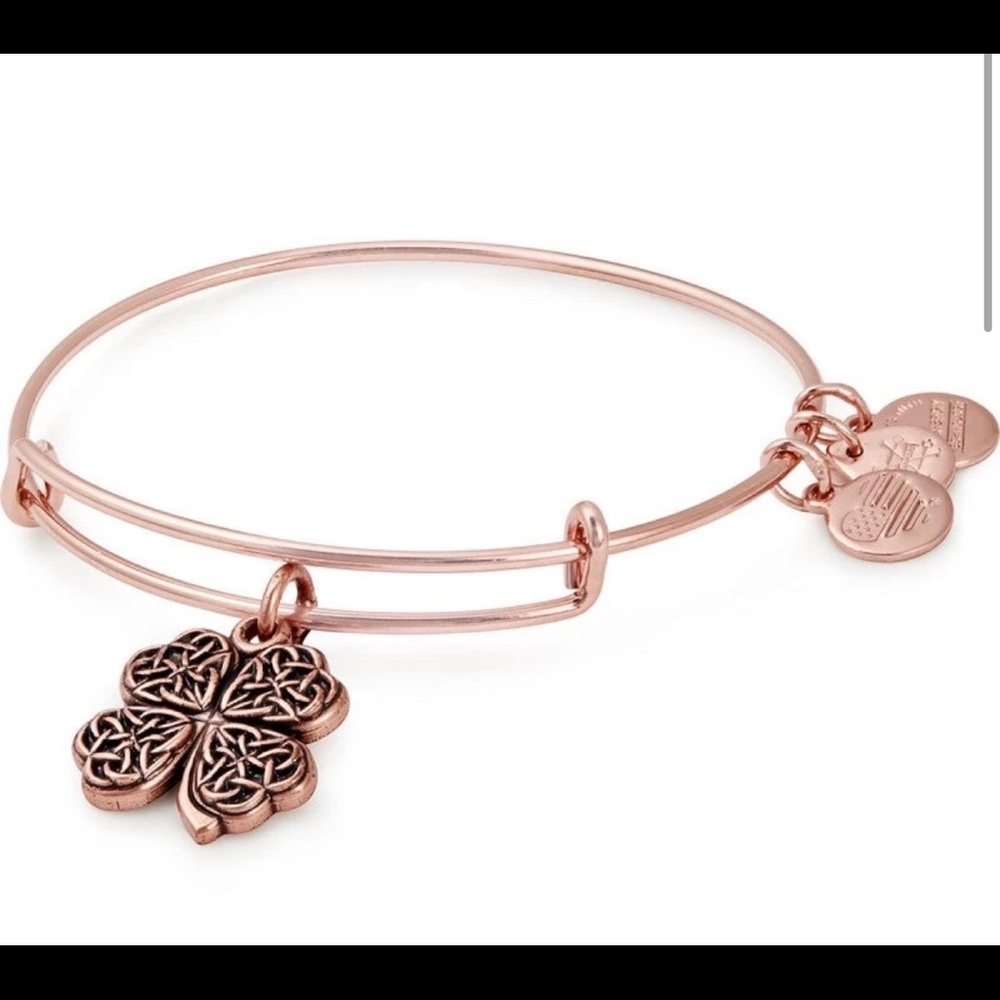 Alex and Ani Bracelet Four Leaf Clover Ros…